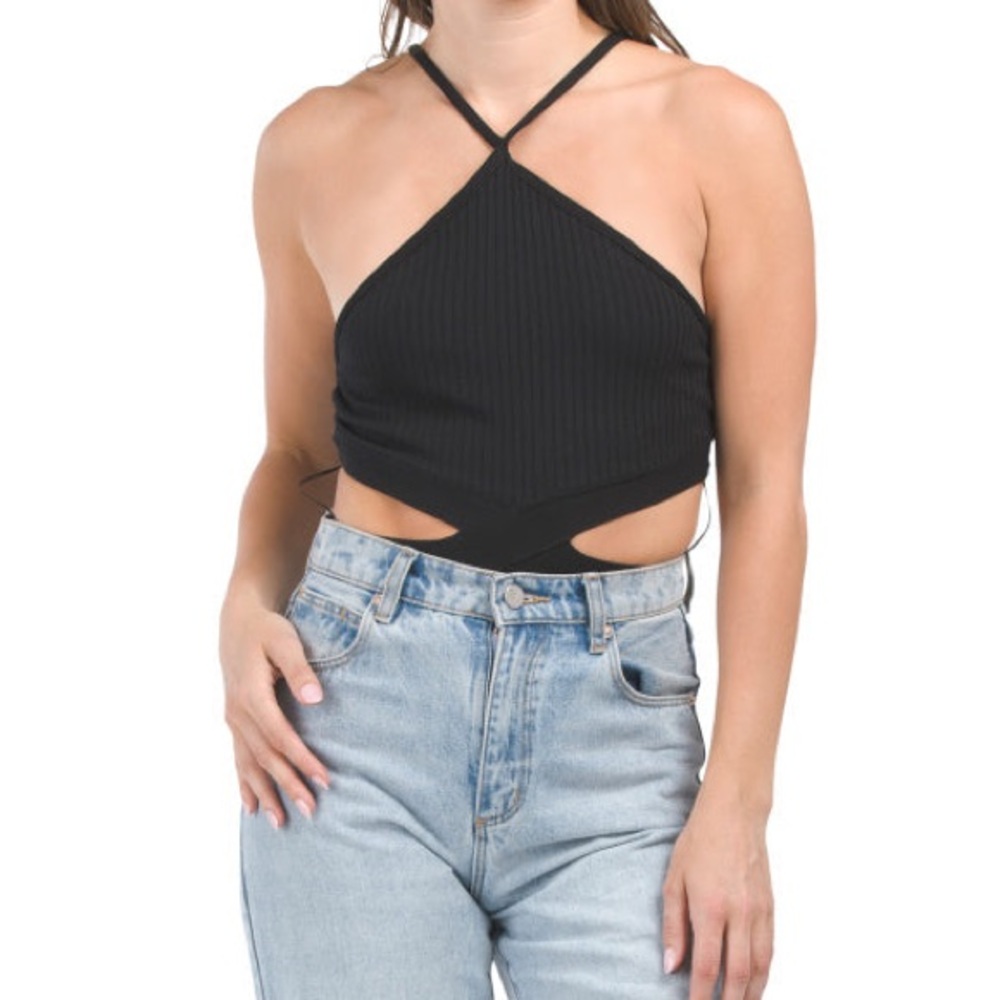 Zara Black Halter Bodysuit - Picture 4 of 5